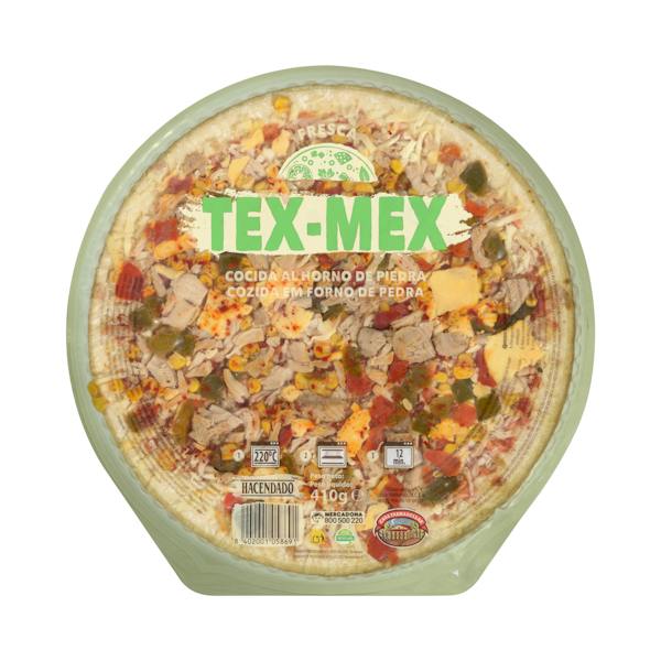 Imagen de Pizza Tex-mex Hacendado con pollo asado marinado