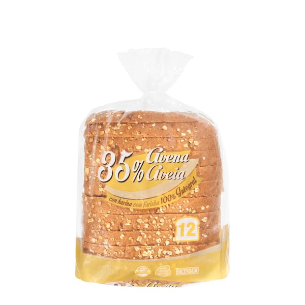Imagen de Pan de molde con 35% avena Hacendado 0% azúcares añadidos con harina 100% integral