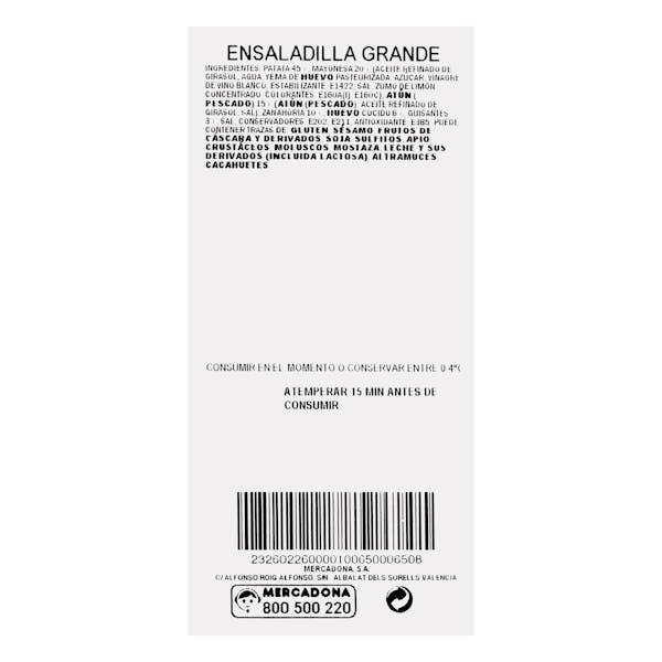 Ensaladilla rusa mediana Listo para Comer
