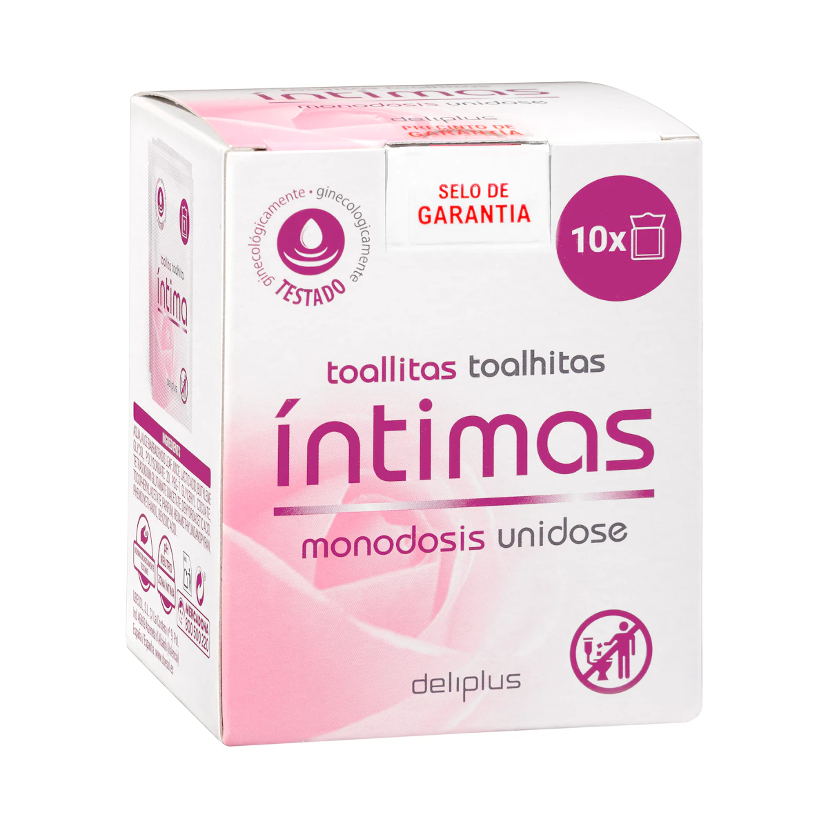 Toallitas íntimas monodosis Deliplus – Mercadona – صورة إعلانية للمنتج