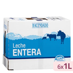 Leche entera Hacendado