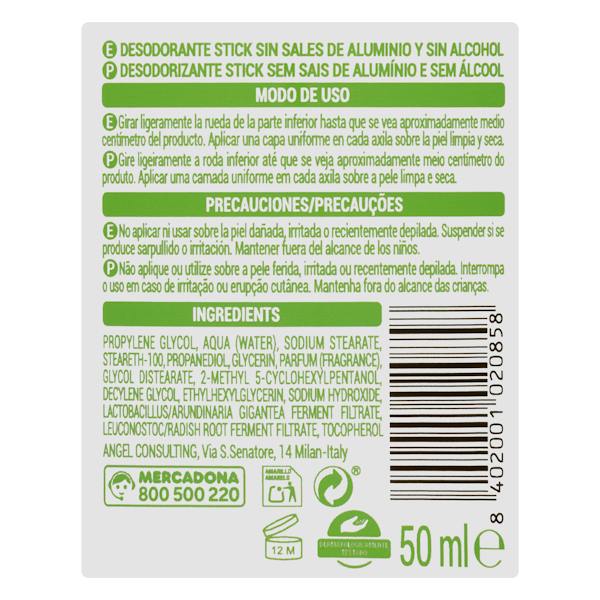Etiqueta / ingredientes