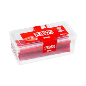 Golosinas tubos Hacendado sabor fresa y nata