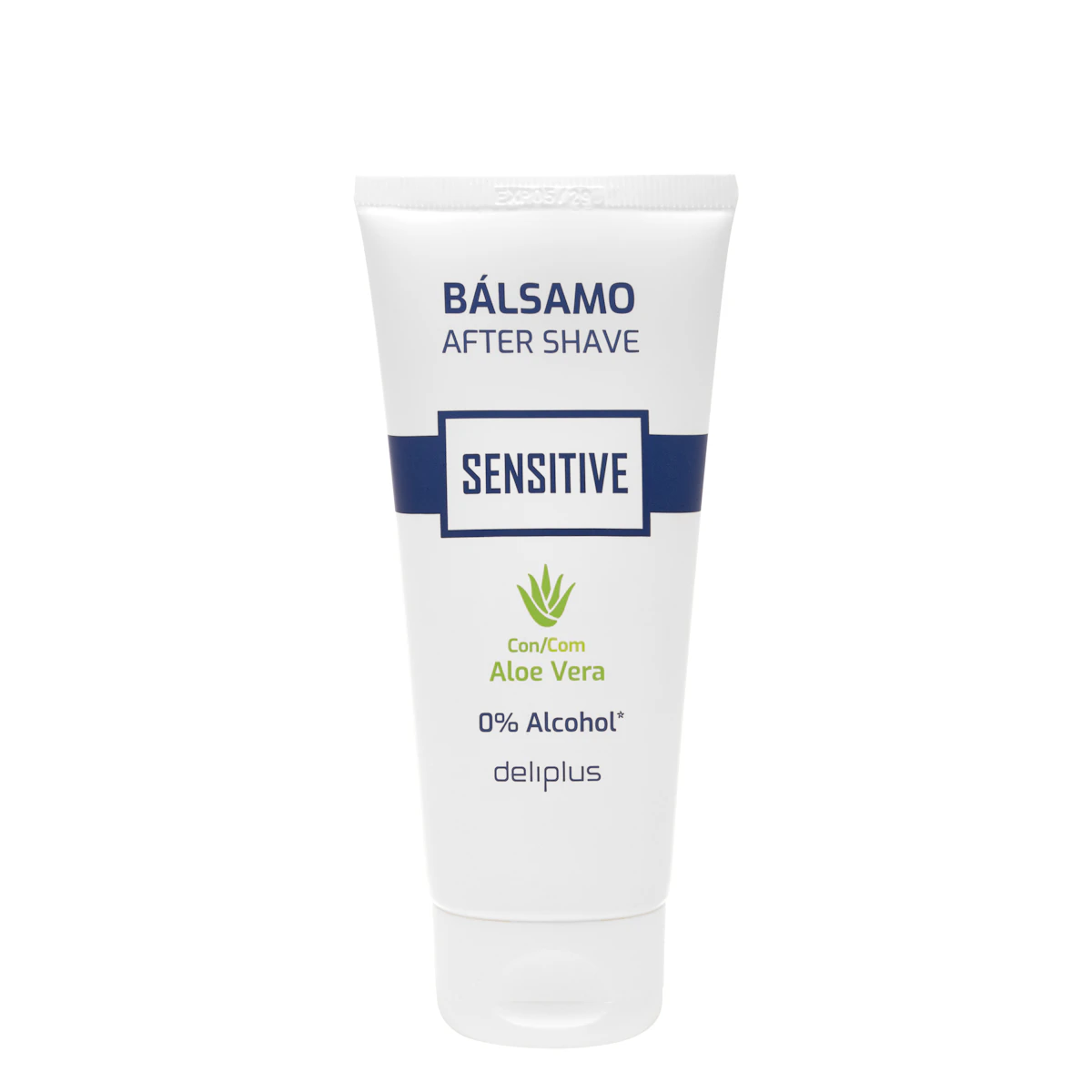 Bálsamo after shave Sensitive Deliplus con aloe vera y 0% alcohol – Mercadona – صورة إعلانية للمنتج