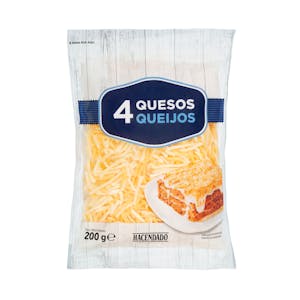 Queso rallado 4 quesos Hacendado