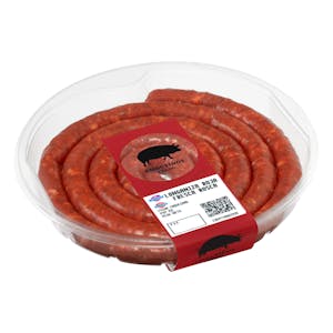 Longaniza roja fresca rosca