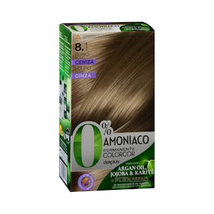 Coloración permanente 0% amoníaco 8.1 rubio claro ceniza Colorcor