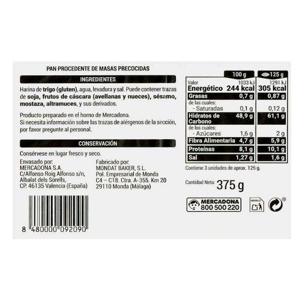 Etiqueta / ingredientes
