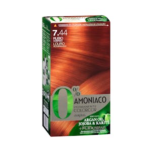 Coloración permanente 0% amoníaco 7.44 rubio cobrizo Colorcor