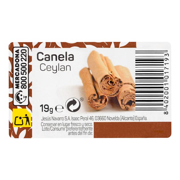Canela en rama Hacendado