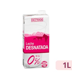 Leche desnatada Hacendado