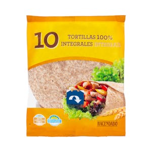 Tortillas de trigo integrales Hacendado