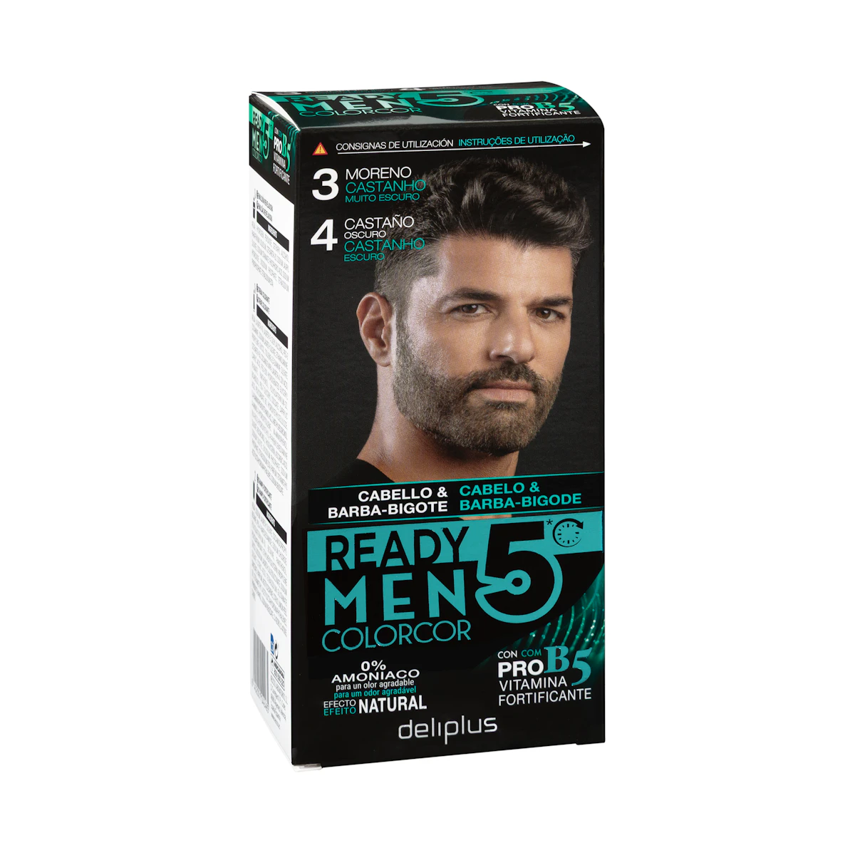 Tinte cabello hombre 0% amoníaco 3 moreno 4 castaño Colorcor – Mercadona – صورة إعلانية للمنتج