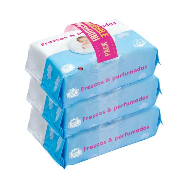 Imagen de Toallitas bebé frescas & perfumadas Deliplus