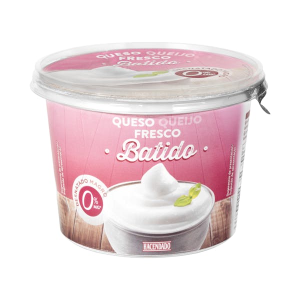 Queso fresco batido desnatado 0% m.g Hacendado