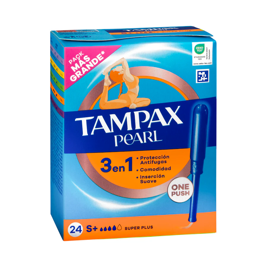 Tampones super plus Tampax Pearl con aplicador – Mercadona – صورة المنتج