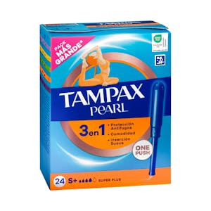 Tampones super plus Tampax Pearl con aplicador