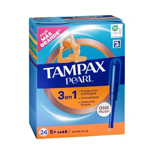 Tampones super plus Tampax Pearl con aplicador