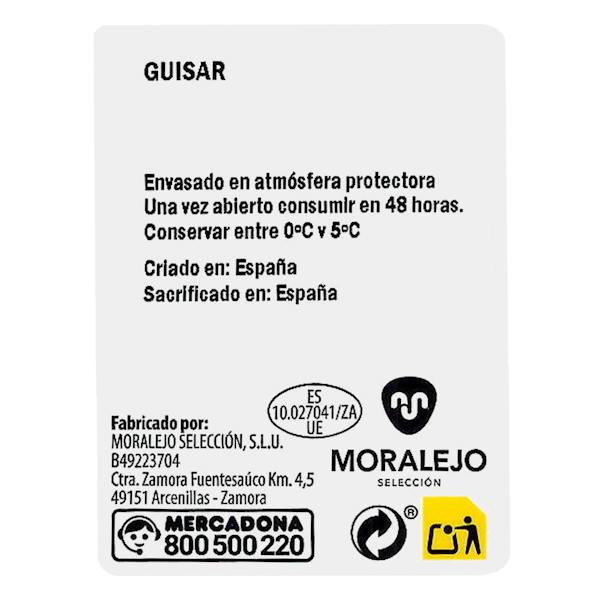 Etiqueta / ingredientes
