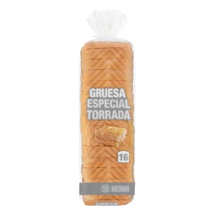 Pan de molde blanco rebanada gruesa Hacendado
