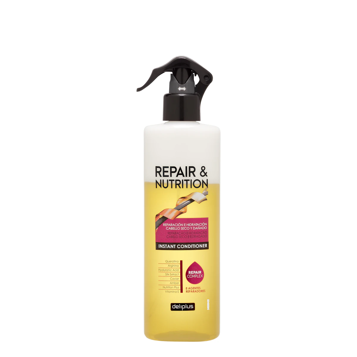 Acondicionador instantáneo Repair & Nutrition Deliplus cabello seco y dañado – Mercadona – صورة إعلانية للمنتج