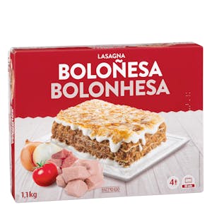 Deep-frozen family bolognese lasagne Hacendado