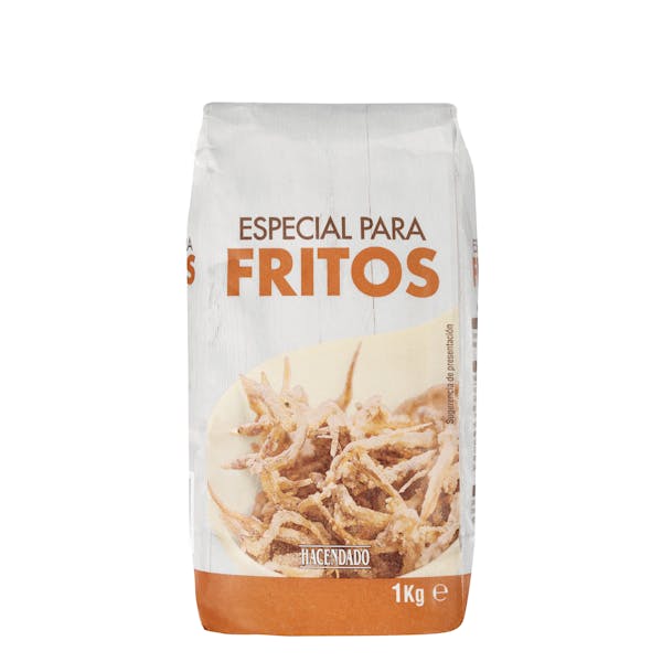 Harina semolosa de trigo Hacendado especial para fritos