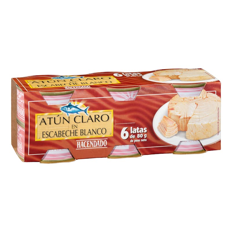 Atún claro en escabeche blanco Hacendado