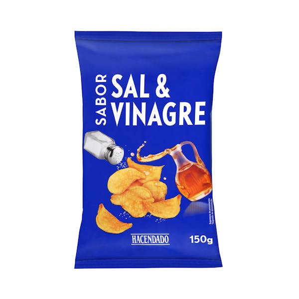 Patatas fritas sabor sal y vinagre Hacendado