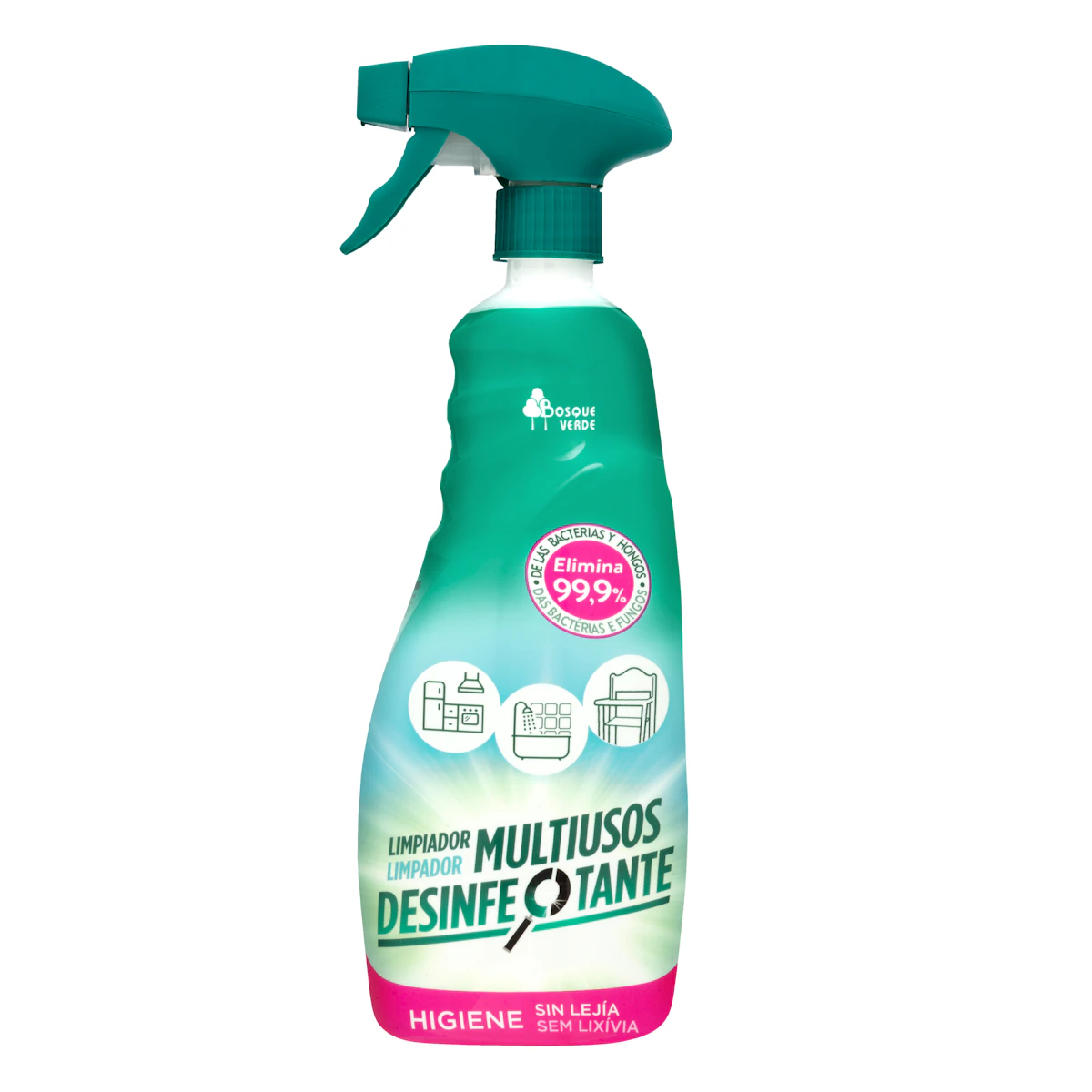 Multiusos Desinfectante antibacterias Bosque Verde – Mercadona – صورة إعلانية للمنتج