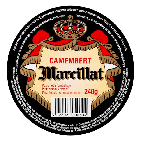 Queso camembert de vaca Marcillat