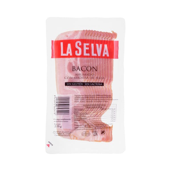 Imagen de Bacón ahumado La Selva lonchas