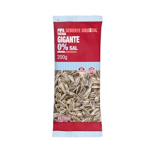 Pipas girasol tostadas Hacendado 0% sal añadida