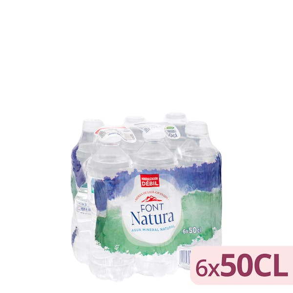 Agua mineral pequeña Font Natura
