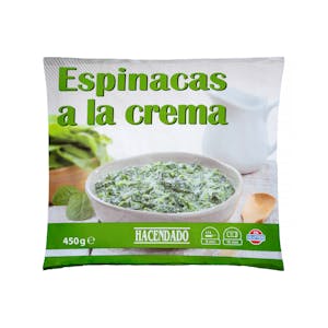 Espinacas a la crema Hacendado ultracongeladas