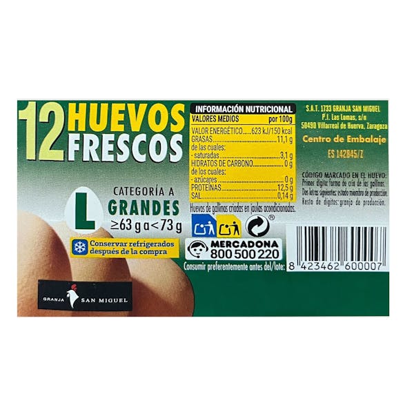 Huevos grandes L