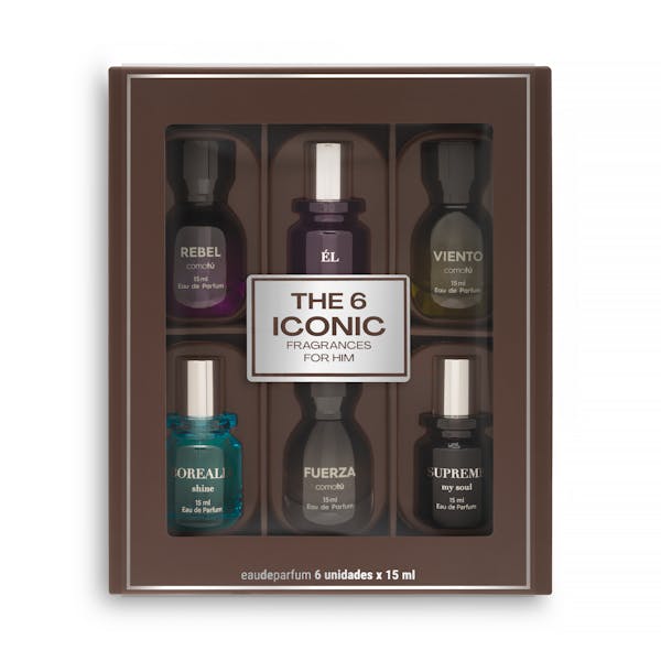 Lote hombre The 6 Iconic Como Tú mini fragancias de 15ml