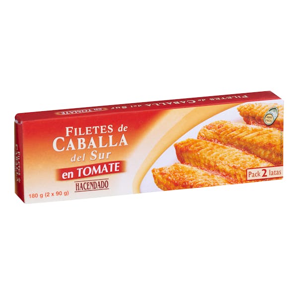 Filetes de caballa del sur en tomate Hacendado