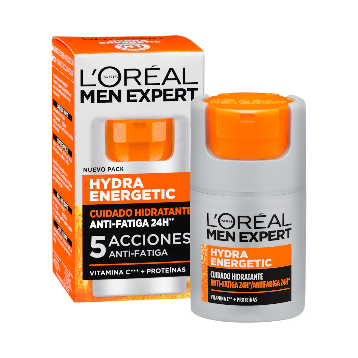 Cuidado hidratante Hydra energetic L'Oréal men expert anti-fatiga 24h – Mercadona – صورة إعلانية للمنتج