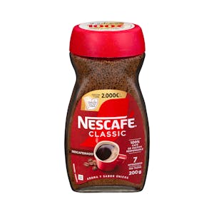 Café soluble descafeinado Nescafé classic