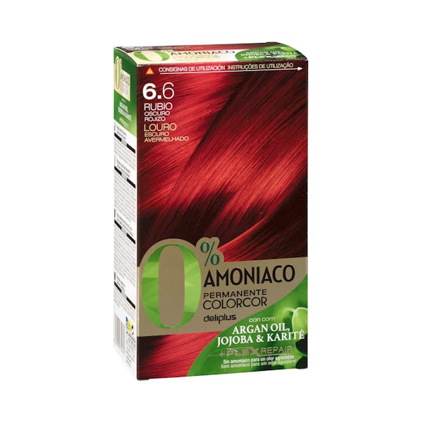 Coloración permanente 6.6 rubio oscuro rojizo Deliplus 0% amoníaco