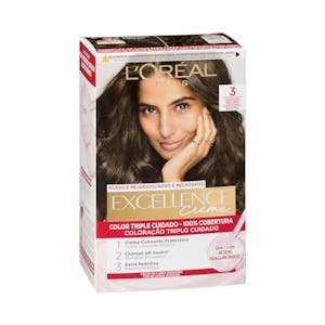 Coloración permanente 3 castaño oscuro Excellence Creme