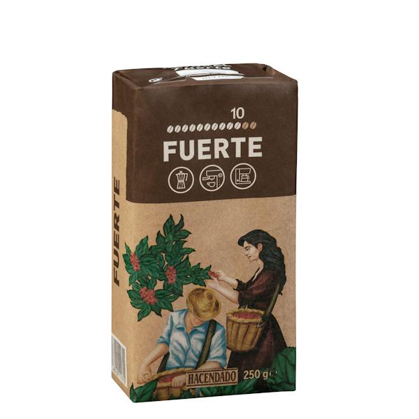 Café molido fuerte Hacendado