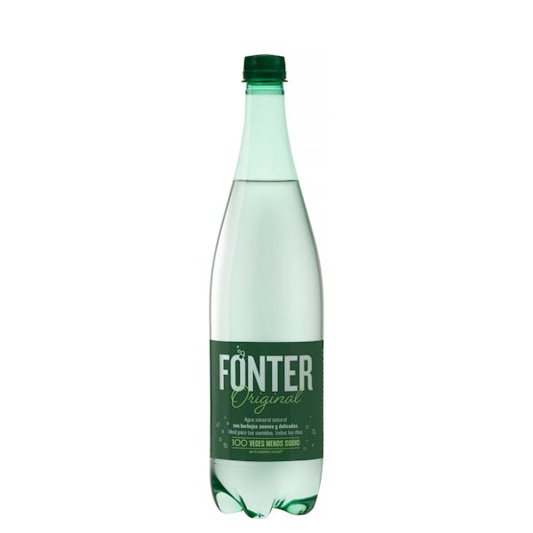 Agua mineral con gas grande Fonter