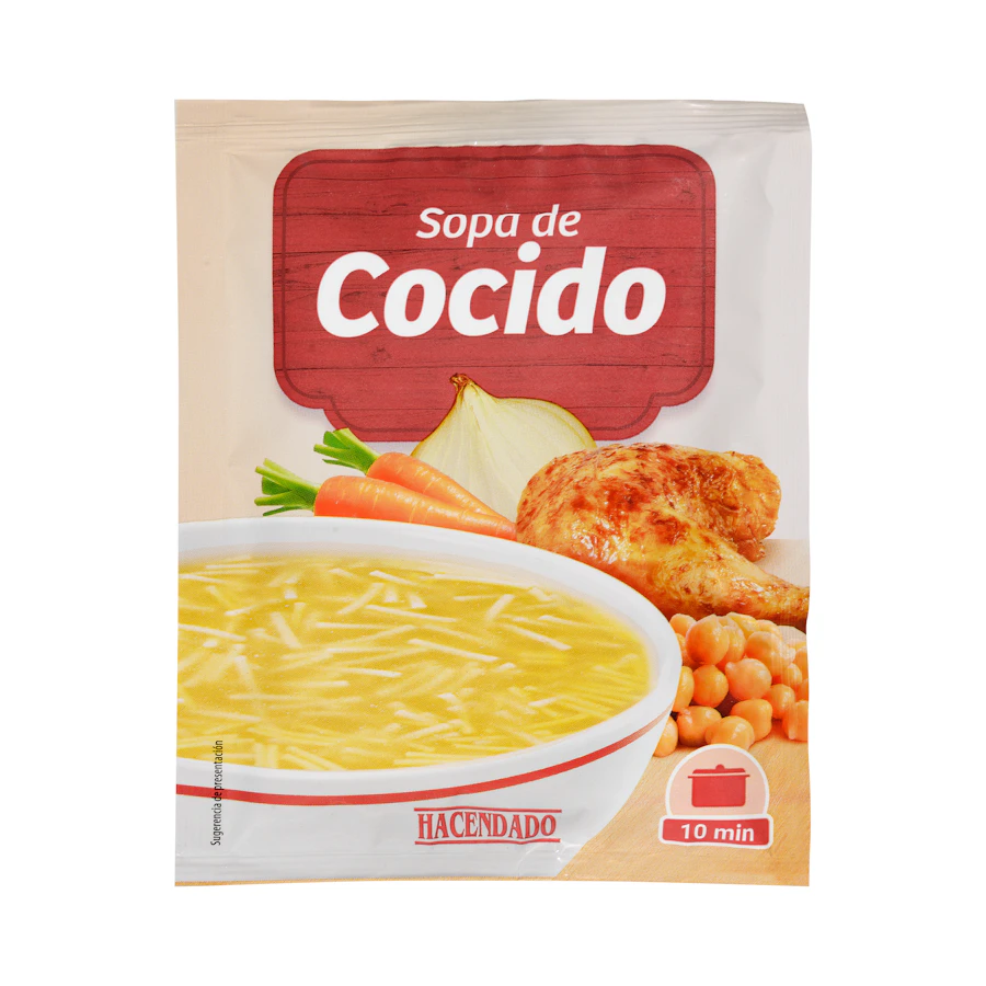 Sopa de cocido Hacendado – Mercadona – صورة المنتج