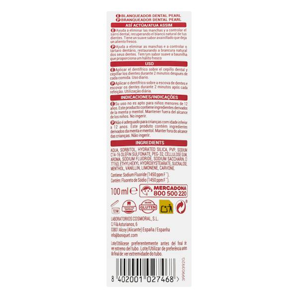 Etiqueta / ingredientes
