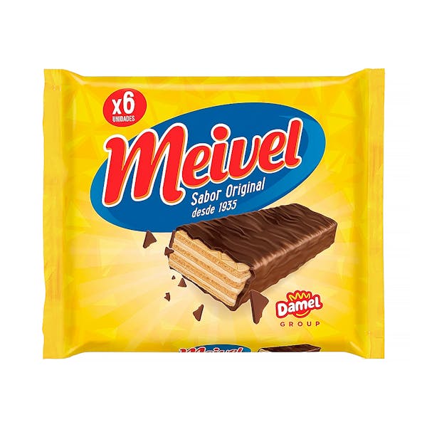 Imagen de Barritas de barquillo Meivel rellenas de turrón Viena y cacahuete