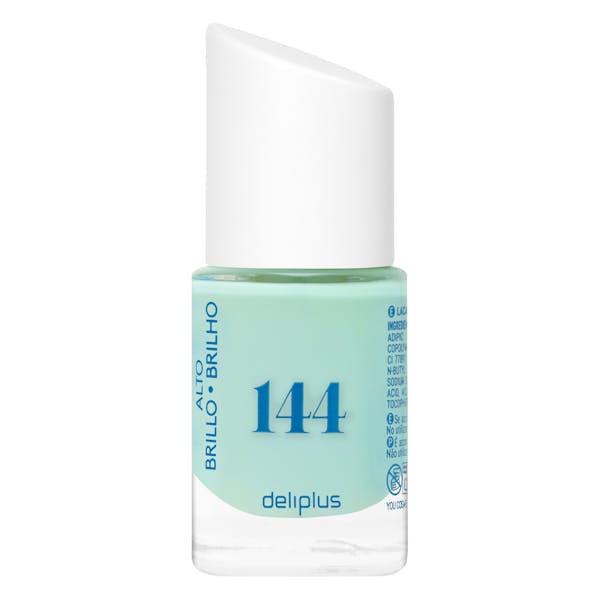 Imagen de Laca de uñas alto brillo Deliplus 144 verde pastel