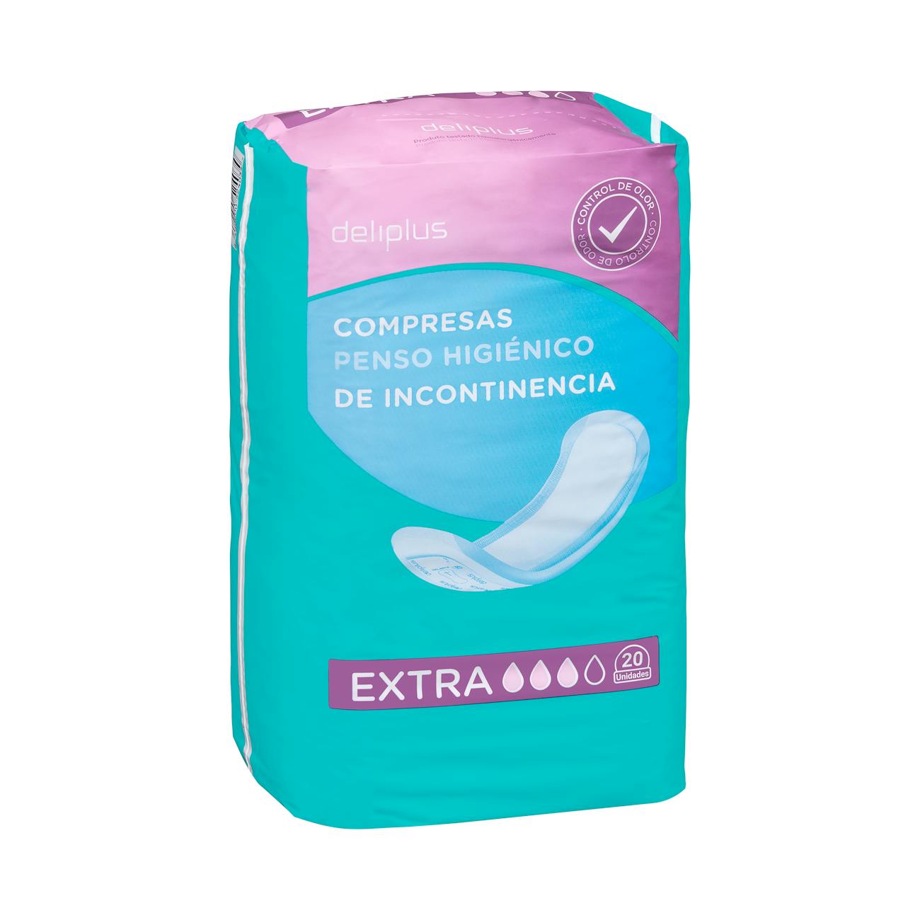 Compresa sin alas de incontinencia Deliplus Extra