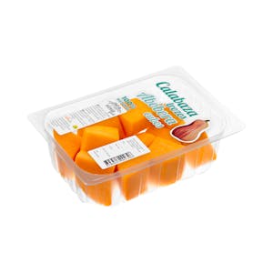 Calabaza cacahuete cortada a trozos